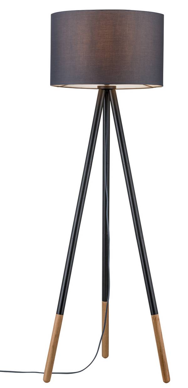 Paulmann Neordic Rurik 79633 Stehlampe LED E27 20 W  Grau, Holz