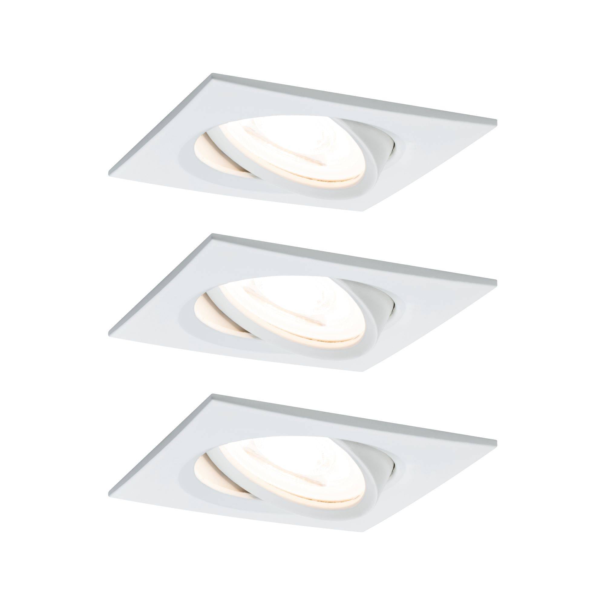 Paulmann 93436 Einbauleuchte 3er Set 19.5 W Weiß (matt)