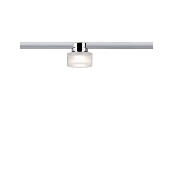 Paulmann Topa Dot  Hochvolt-Schienensystem-Leuchte URail LED fest eingebaut 4.9 W LED Chrom, Klar, Satin