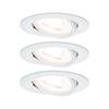 Paulmann 93467 Nova Einbauleuchte 3er Set LED GU10 19.5 W Weiß (matt)