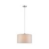Paulmann Tessa 70924 Pendelleuchte LED E27 60 W Creme, Edelstahl (gebürstet)
