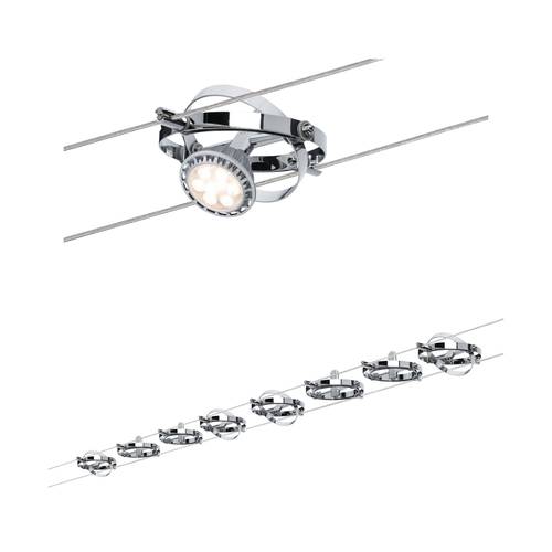 Paulmann Cardan 94153 Seil-Komplettsystem GU5.3 80 W Chrom, Chrom (matt)