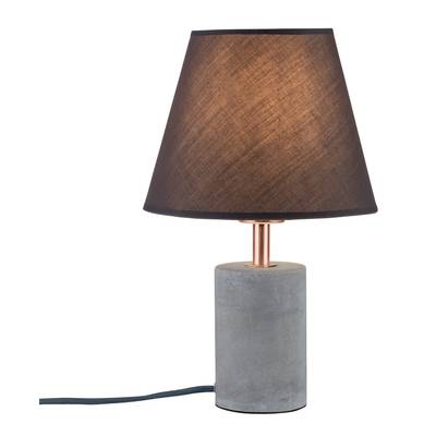 Paulmann Neordic Tem 79622 Nachttischlampe LED E27 20 W Beton-Grau, Kupfer, Anthrazit