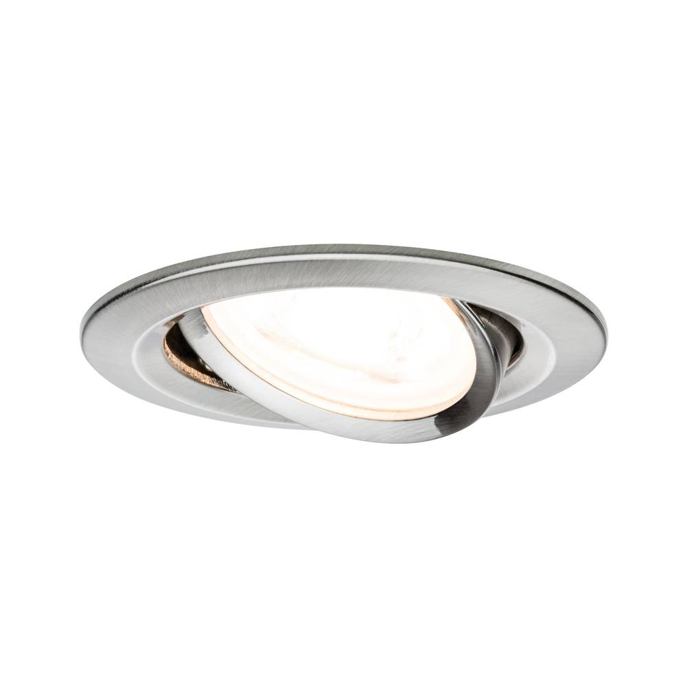 Inbouwlamp Energielabel: A+ (A++ E) LED GU10 6.5 W Paulmann 93428 Nova RVS (geborsteld)