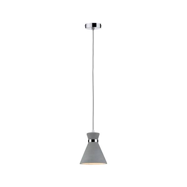 Paulmann Verve 70890 Pendelleuchte LED E27  20 W Beton-Grau, Chrom