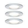 Paulmann Nova Bad-Einbauleuchte 3er Set LED LED 18 W IP44 Aluminium (gedreht)