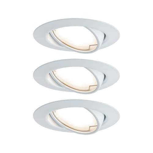 Thumbnail - Paulmann 93423 Base Einbauleuchte 3er Set LED LED 15 W Weiß