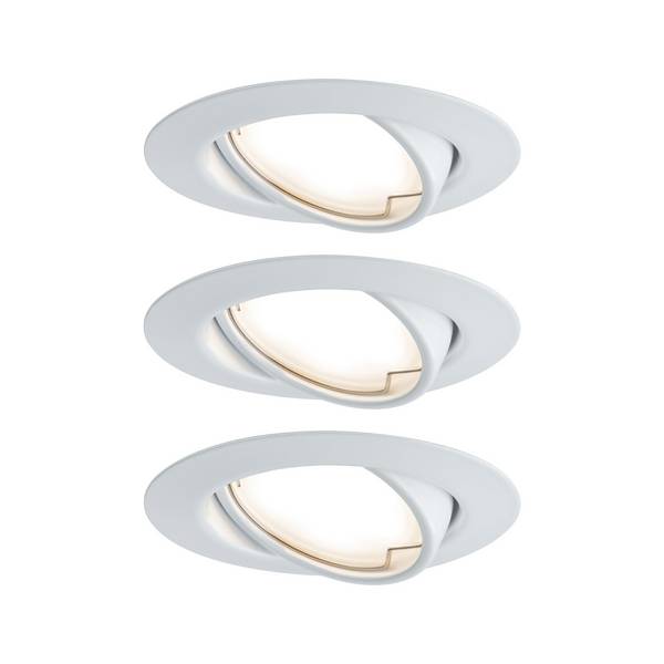 Paulmann 93423 Base Einbauleuchte 3er Set  LED LED 15 W Weiß