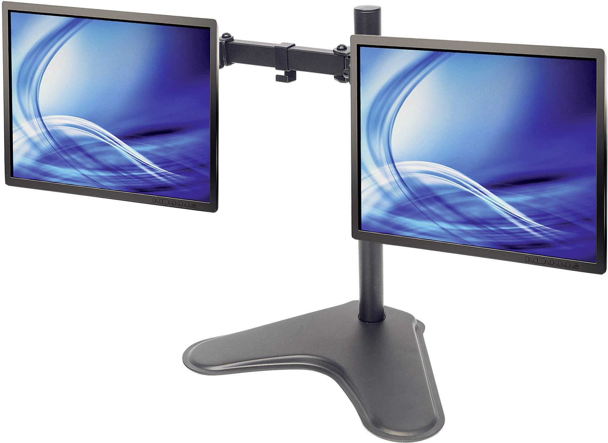 MANHATTAN Standfuss mit Monitorarm fuer 2 Monitore 33,02-81,28cm