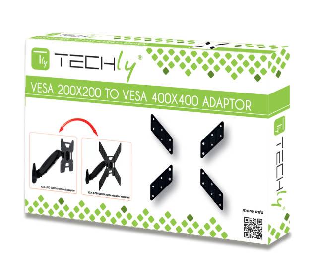 TECHly VESA-Adapter Passend für Serie (Halter): Universal Schwarz-1