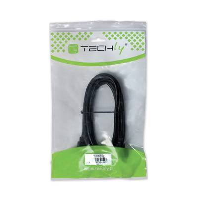 TECHly DVI Anschlusskabel RJ45 10.00 m Schwarz ICOC-DVI-811CF mit Ferritkern DVI-Kabel-1