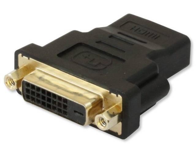 TECHly IADAP-HDMI-644 HDMI / DVI Adapter [1x HDMI-Buchse - 1x DVI-Buchse 24+1pol.] Schwarz 0 mm-0