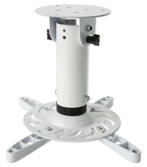TECHly ICA-PM-200WH Beamer-Deckenhalterung Drehbar, Neigbar Boden-/Deckenabstand (max.): 200 mm Weiß-0