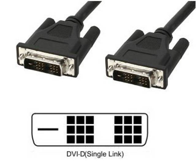 DVI-D Single-Link Anschlusskabel, Stecker/Stecker, schwarz, 1,8 m Multimedia VGA / DVI Kabel-0