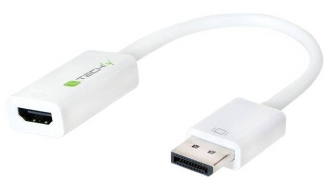 TECHly IADAP-DP-HDMIF2 DisplayPort / HDMI Adapter [1x DisplayPort Stecker - 1x HDMI-Buchse] Schwarz 15.00 cm-0