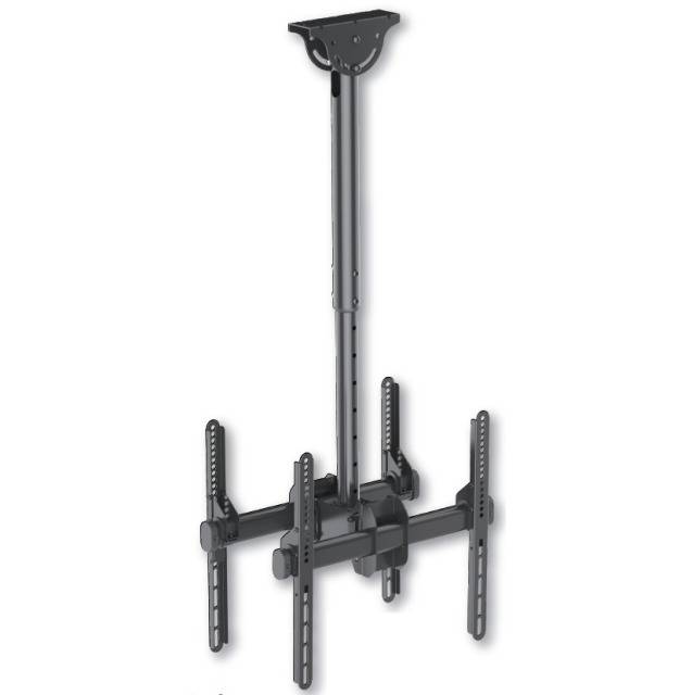 TECHly ICA-CPLB-944D Dual TV-Deckenhalterung 81,3 cm (32") - 132,1 cm (52") Neigbar, Schwenkbar-0