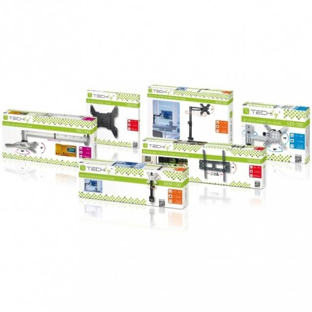 TECHly ICA-CPLB-944D Dual TV-Deckenhalterung 81,3 cm (32") - 132,1 cm (52") Neigbar, Schwenkbar-4