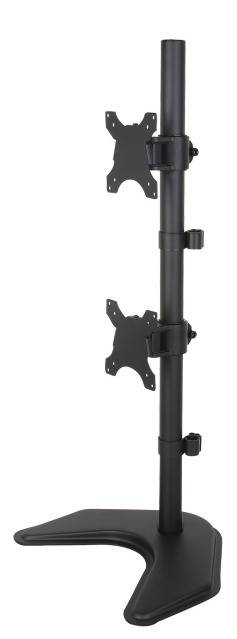 TECHly ICA-LCD-2520V Monitor-Standfuß 2 Display(s) 33,0 cm (13") - 68,6 cm (27") Schwarz Drehbar, Höhenverstellbar, Neig-0