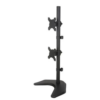 TECHly ICA-LCD-2520V Monitor-Standfuß 2 Display(s) 33,0 cm (13") - 68,6 cm (27") Schwarz Drehbar, Höhenverstellbar, Neig-0