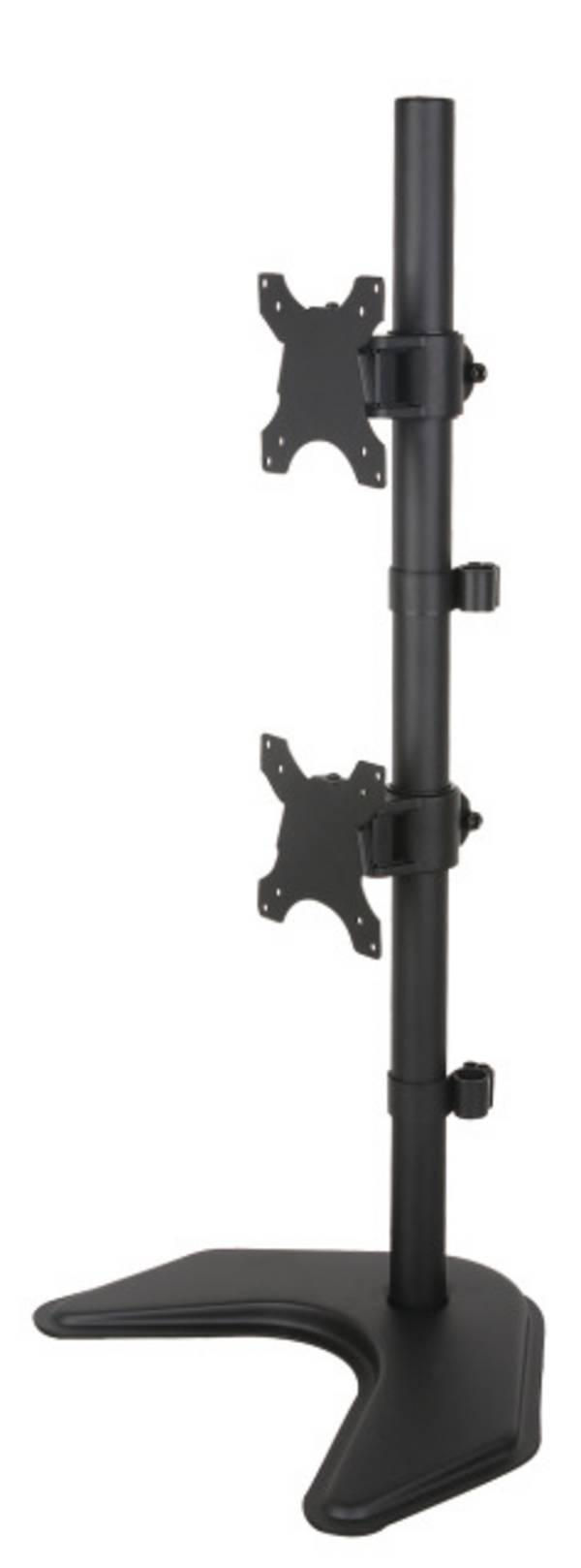 TECHly ICA-LCD-2520V  Monitor-Standfuß 2 Display(s) 33,0 cm (13") - 68,6 cm (27") Schwarz Drehbar, Höhenverstellbar, Neigbar, Schwenkbar, Stand