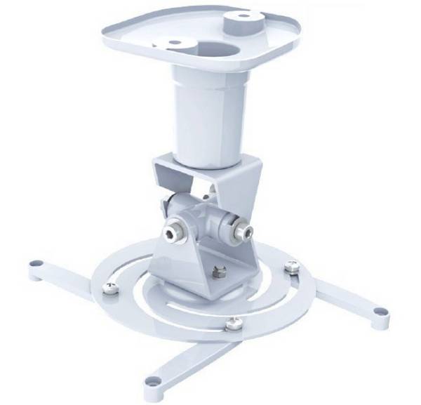 TECHly ICA-PM-100WH Beamer-Deckenhalterung Neigbar, Drehbar Boden-/Deckenabstand (max.): 218 mm  Weiß