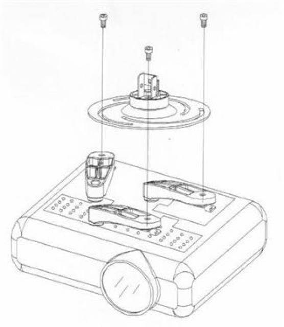 TECHly ICA-PM-102XL Beamer-Deckenhalterung Neigbar Boden-/Deckenabstand (max.): 1020 mm Silber-3