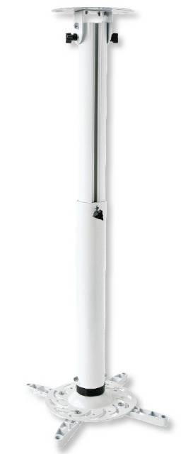 TECHly ICA-PM-104MW Beamer-Deckenhalterung Drehbar, Neigbar Boden-/Deckenabstand (max.): 770 mm Weiß-0