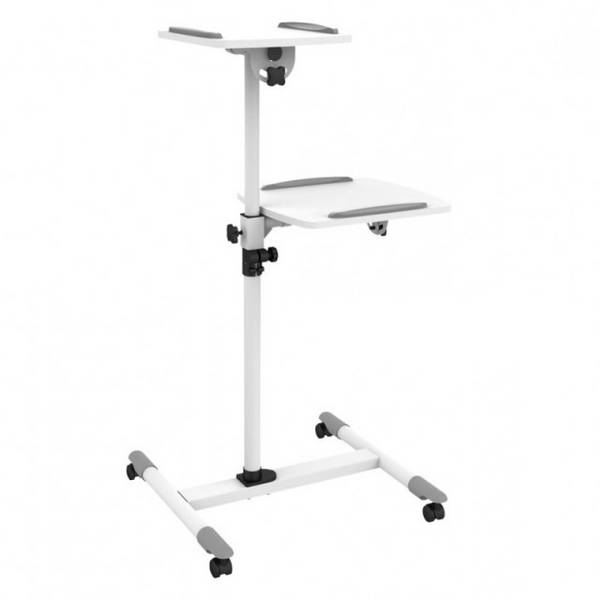 TECHly ICA-TB-TPM-6 Beamer-Rollwagen Neigbar Boden-/Deckenabstand (max.): 1100 mm  Weiß