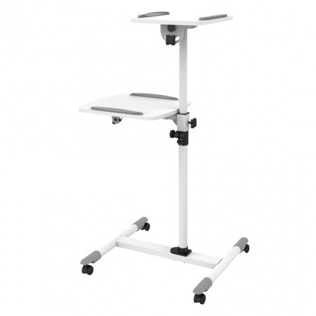 TECHly ICA-TB-TPM-6 Beamer-Rollwagen Neigbar Boden-/Deckenabstand (max.): 1100 mm Weiß-1