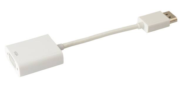 TECHly - Display-Adapter - DisplayPort (M) zu HD-15 (VGA) (W) - 15 cm - weiß