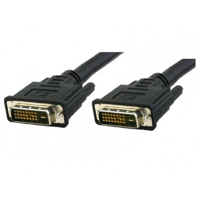 TECHly DVI Anschlusskabel USB-C® Stecker 1.80 m Schwarz ICOC-DVI-8100 Geschirmt DVI-Kabel-0