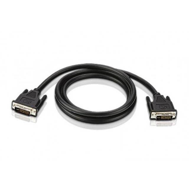 TECHly DVI Anschlusskabel USB-C® Stecker 1.80 m Schwarz ICOC-DVI-8100 Geschirmt DVI-Kabel-2