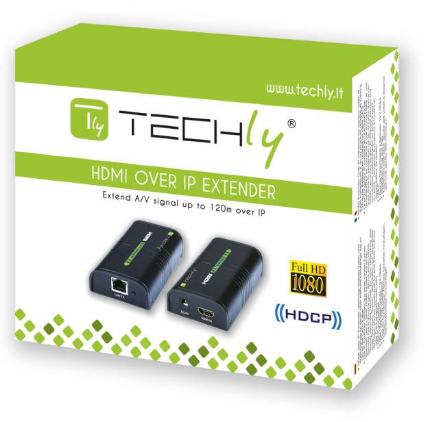 TECHly IDATA-EXTIP-373 HDMI® Extender (Verlängerung) über Netzwerkkabel RJ45 120 m-1
