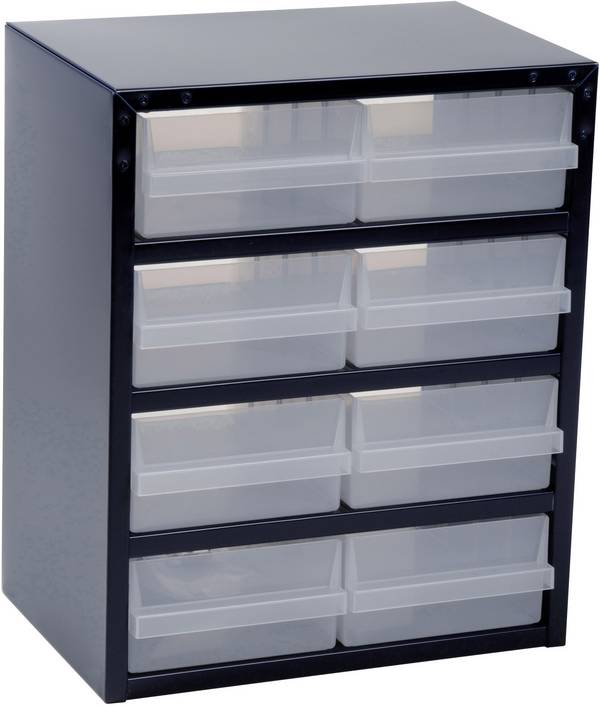 raaco 250/8-2 Kleinteilemagazin (L x B x H) 255 x 357 x 435 mm Anzahl Fächer: 8 variable Unterteilung Inhalt 1 St.