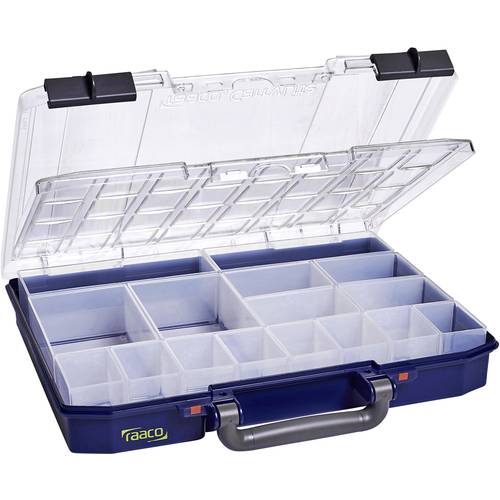 raaco CarryLite 55 4x8-16 DLU Sortimentskoffer (L x B x H) 278 x 337 x 58 mm Anzahl Fächer: 16 Inhalt 1 St.
