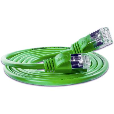 Slim Wirewin PKW-LIGHT-STP-K6 2.0 GN RJ45 Netzwerkkabel, Patchkabel CAT 6 U/FTP 2.00 m Grün  1 St.