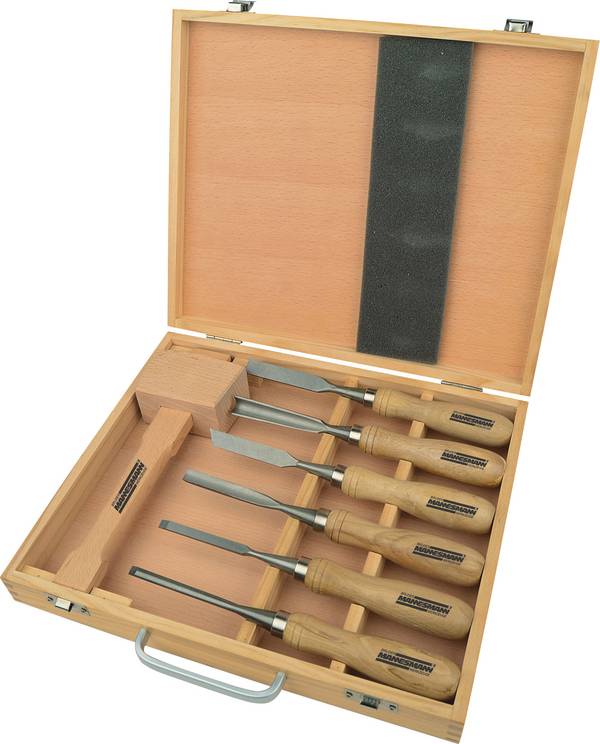 Brüder Mannesmann Schnitzwerkzeugsatz, 7-teilig | M66107 Brüder Mannesmann M66107