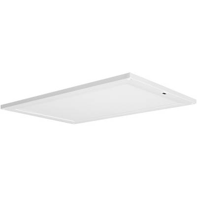 Rechteckige LED-Deckenleuchte in Weiß, geeignet für moderne Innenräume.