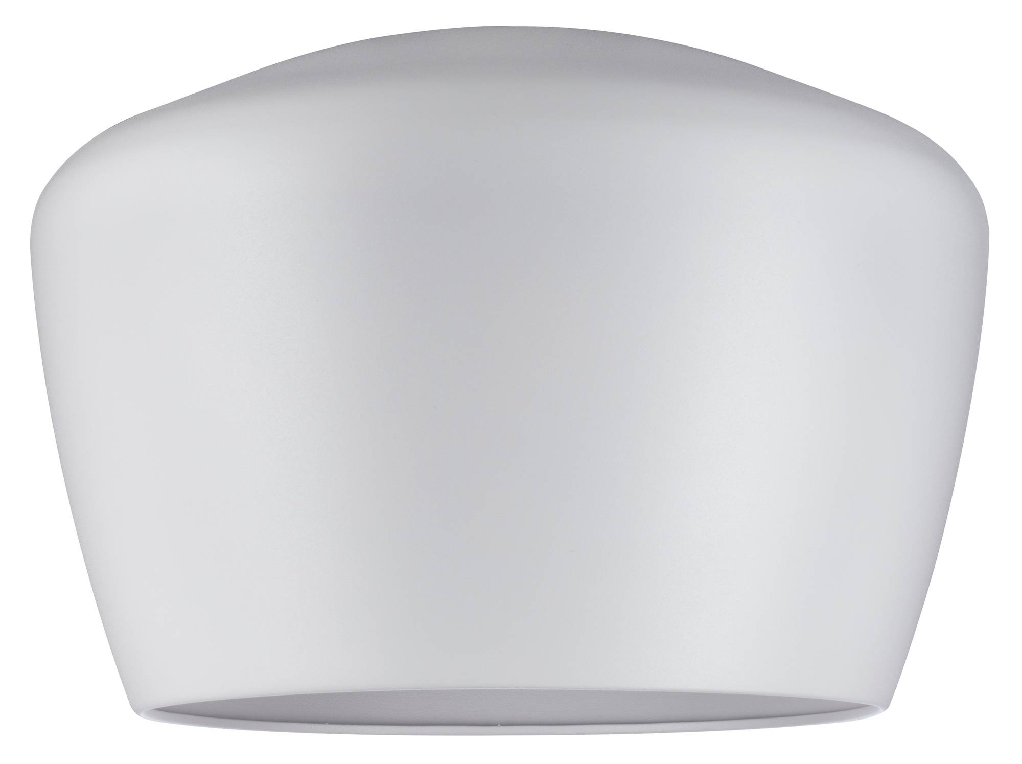 Eine weiße, runde Deckenleuchte mit schlichter, moderner Form. Ideal für minimalistische Raumgestaltungen.