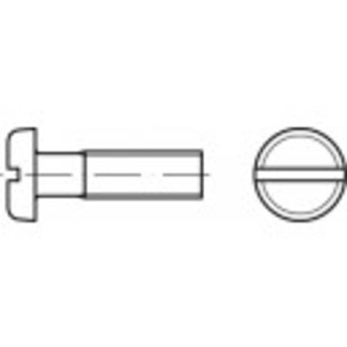 TOOLCRAFT TO-5357304 Flachkopfschrauben M3 35 mm Schlitz DIN 85 Edelstahl A2 200 St.