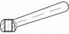 TOOLCRAFT Kegelgriff Edelstahl TO-5357562 1 St.