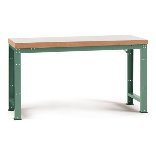 Manuflex WP3029.7035 Grund-Werkbank PROFI,1750x700x840mm Platte Kunststoff lichtgrau Umleimer Dekor Multiplex RAL7035 li...