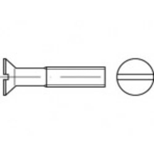 TOOLCRAFT TO-5361447 Senkschrauben M5 10 mm Schlitz Edelstahl A4 500 St.
