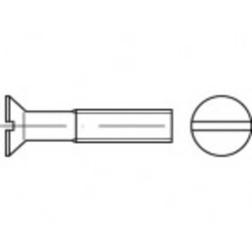 TOOLCRAFT TO-5361525 Senkschrauben M10 45 mm Schlitz Edelstahl A4 100 St.