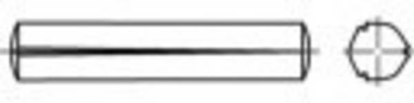 TOOLCRAFT  TO-5378613 Kegelkerbstift  2 mm Edelstahl A1 100 St.