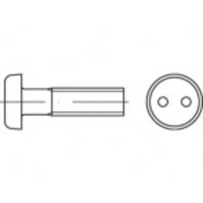 TOOLCRAFT TO-5379945 Sicherheitsschrauben M4 6 mm Zweiloch 88111 Edelstahl A2 100 St.
