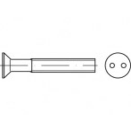 TOOLCRAFT TO-5379966 Sicherheitsschrauben M6 16 mm Zweiloch 88112 Edelstahl A2 100 St.