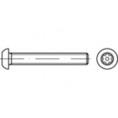 Diagramm einer Schraube mit Torx-Kopf, Seitenansicht und Draufsicht.