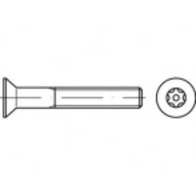 Diagramm eines Schraubenantriebs; Seitenansicht und Draufsicht. Links ein konischer Kopf, rechts eine Sternform im Antrieb.