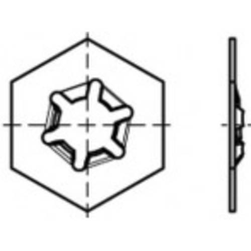 Unterlegscheibe 88151 Edelstahl A2 50 St. TOOLCRAFT TO-5380392
